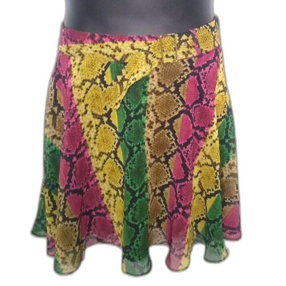 INC  Rainbow Python Snake Print Multi Color Size12 - Picture 1 of 4